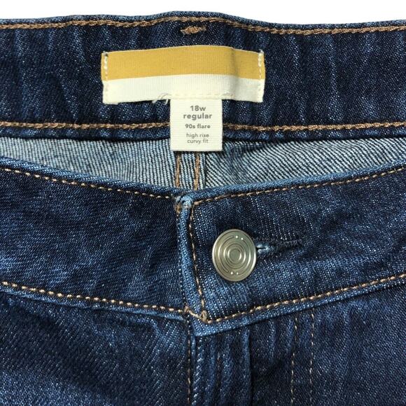 NWT Maurices Goldie Blues 90S Y2k Flair 18W Curvy High Waist Stretch Denim Jeans - Picture 3 of 15